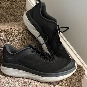 Hoka One One Black and Gray Athletic Shoes